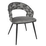 Paris Prix Lot De 2 Chaises Design "Sawyer" 82cm Gris
