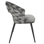 Paris Prix Lot De 2 Chaises Design "Sawyer" 82cm Gris
