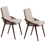 Paris Prix Lot De 2 Chaises Design "Tania" 80cm Beige