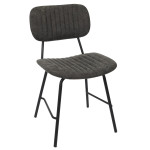 Paris Prix Lot De 2 Chaises Design "Taylor" 78cm Gris & Noir