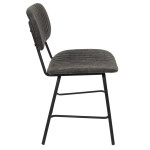 Paris Prix Lot De 2 Chaises Design "Taylor" 78cm Gris & Noir