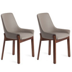 paris prix Lot de 2 Chaises Design "Tessa" 80cm Taupe