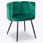 Paris Prix Lot De 2 Chaises Design Velours "Agal" 75cm Vert