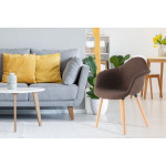 Paris Prix Lot De 2 Chaises Design "Winston" 80cm Marron