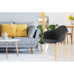 Paris Prix Lot De 2 Chaises Design "Winston" 80cm Noir