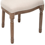 Paris Prix Lot De 2 Chaises En Lin "Cleon" 95cm Blanc