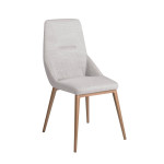 Paris Prix Lot De 2 Chaises En Tissu "Kerri" 90cm Gris Clair