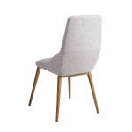Paris Prix Lot De 2 Chaises En Tissu "Kerri" 90cm Gris Clair