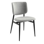 Paris Prix Lot De 2 Chaises En Tissu "Nita" 83cm Gris Clair