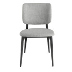 Paris Prix Lot De 2 Chaises En Tissu "Nita" 83cm Gris Clair
