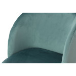 Paris Prix Lot De 2 Chaises En Velours "Celina" 84 Cm Vert