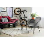 Paris Prix Lot De 2 Chaises En Velours "Cobain" 81cm Gris