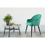 Paris Prix Lot De 2 Chaises En Velours "Joris" 77cm Vert