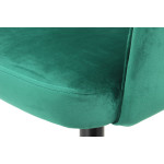 Paris Prix Lot De 2 Chaises En Velours "Joris" 77cm Vert