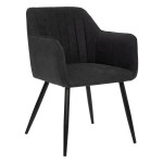 Paris Prix Lot De 2 Chaises Fauteuils "Visoca" 83cm Noir