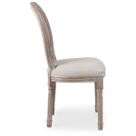Paris Prix Lot De 2 Chaises Médaillon Cannage "Versailles" 96cm Beige