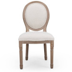 Paris Prix Lot De 2 Chaises Médaillon Design "Versailles" 96cm Crème