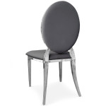 Paris Prix Lot De 2 Chaises Médaillon "Tatianna" 90cm Gris