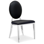 Paris Prix Lot De 2 Chaises Médaillon "Tatianna" 90cm Noir