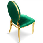 Paris Prix Lot De 2 Chaises Médaillon Velours "Tatianna" 90cm Vert