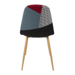 Paris Prix Lot De 2 Chaises Patchwork "First" 83cm Multicolore