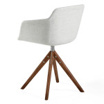 Paris Prix Lot De 2 Chaises Pivotantes "Ursula" 81cm Beige & Naturel