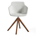 Paris Prix Lot De 2 Chaises Pivotantes "Ursula" 81cm Beige & Naturel