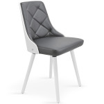 Paris Prix Lot De 2 Chaises Scandinave "Cargo" 79cm Gris & Blanc