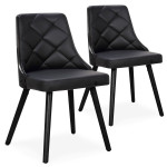 paris prix Lot de 2 Chaises Scandinave "Cargo" 79cm Noir