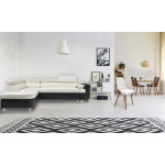 Paris Prix Lot De 2 Chaises Scandinave "Cargo" 79cm Noisette & Blanc