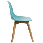 Paris Prix Lot De 2 Chaises Scandinave "Coquil" 82cm Bleu
