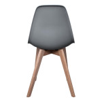 Paris Prix Lot De 2 Chaises Scandinave "Coquil" 84cm Gris