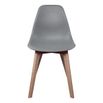 Paris Prix Lot De 2 Chaises Scandinave "Coquil" 84cm Gris