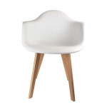 Paris Prix Lot De 2 Chaises Scandinave Enfant "Coque" 42cm Blanc