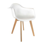 Paris Prix Lot De 2 Chaises Scandinave Enfant "Coque" 42cm Blanc