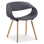 Paris Prix Lot De 2 Chaises Scandinave "Jordana" 64cm Gris