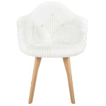 Paris Prix Lot De 2 Chaises Scandinaves Design "Patchwork" 85cm Blanc
