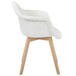 Paris Prix Lot De 2 Chaises Scandinaves Design "Patchwork" 85cm Blanc