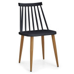 Paris Prix Lot De 2 Chaises Scandinaves "Estelle" 77cm Noir