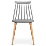Paris Prix Lot De 2 Chaises Scandinaves "Magnan" 77cm Gris