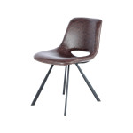 Paris Prix Lot De 2 Chaises Vintage "Joséphine" 77cm Marron Foncé