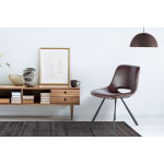 Paris Prix Lot De 2 Chaises Vintage "Joséphine" 77cm Marron Foncé