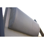 Paris Prix Lot De 2 Chiliennes De Jardin Pliantes "Julia" 102cm Gris Anthracite