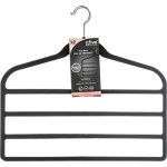 paris prix Lot de 2 Cintres Feutrine "4 Pantalons" 45cm Noir