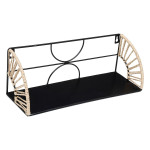 Paris Prix Lot De 2 Étagères Murales En Métal "Mileva" 42cm Noir