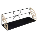 Paris Prix Lot De 2 Étagères Murales En Métal "Mileva" 42cm Noir