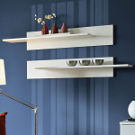 Paris Prix Lot De 2 Étagères Murales "Mix" 100cm Blanc