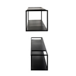 Paris Prix Lot De 2 Étagères Murales "Tablettes" 85cm Noir