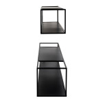 Paris Prix Lot De 2 Étagères Murales "Tablettes" 95cm Noir