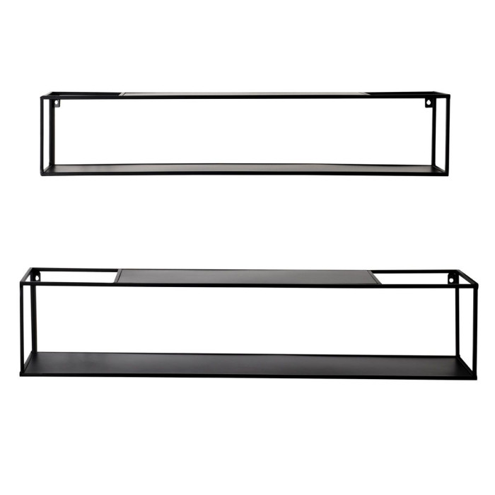 Paris Prix Lot De 2 Étagères Murales "Tablettes" 95cm Noir